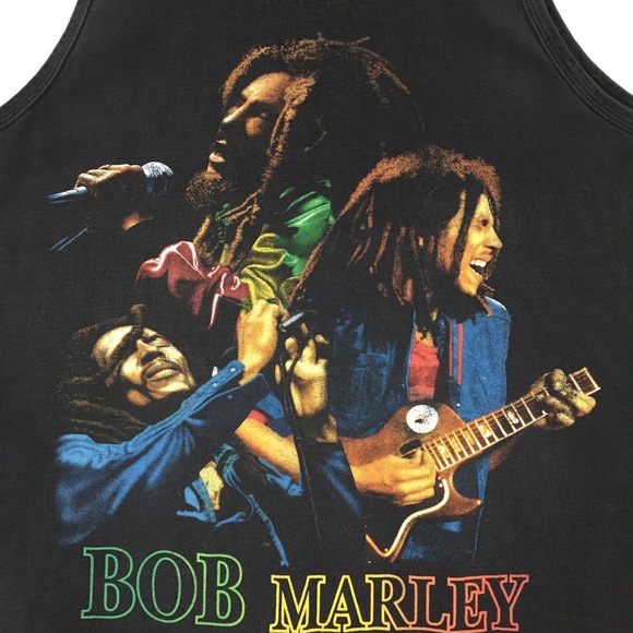 Toggiwear Other - Bob Marley Graphic T-Shirt Black No Sleeves